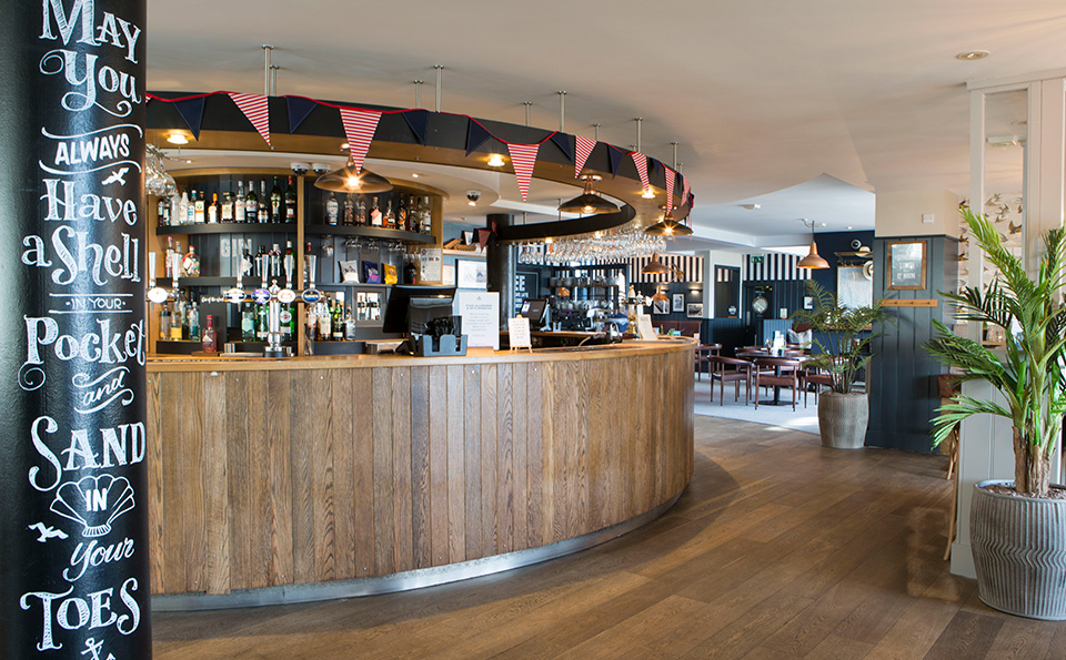 A picture of our bar at The Seacroft in Trearrdur Bay near to Holyhead on Anglesey
