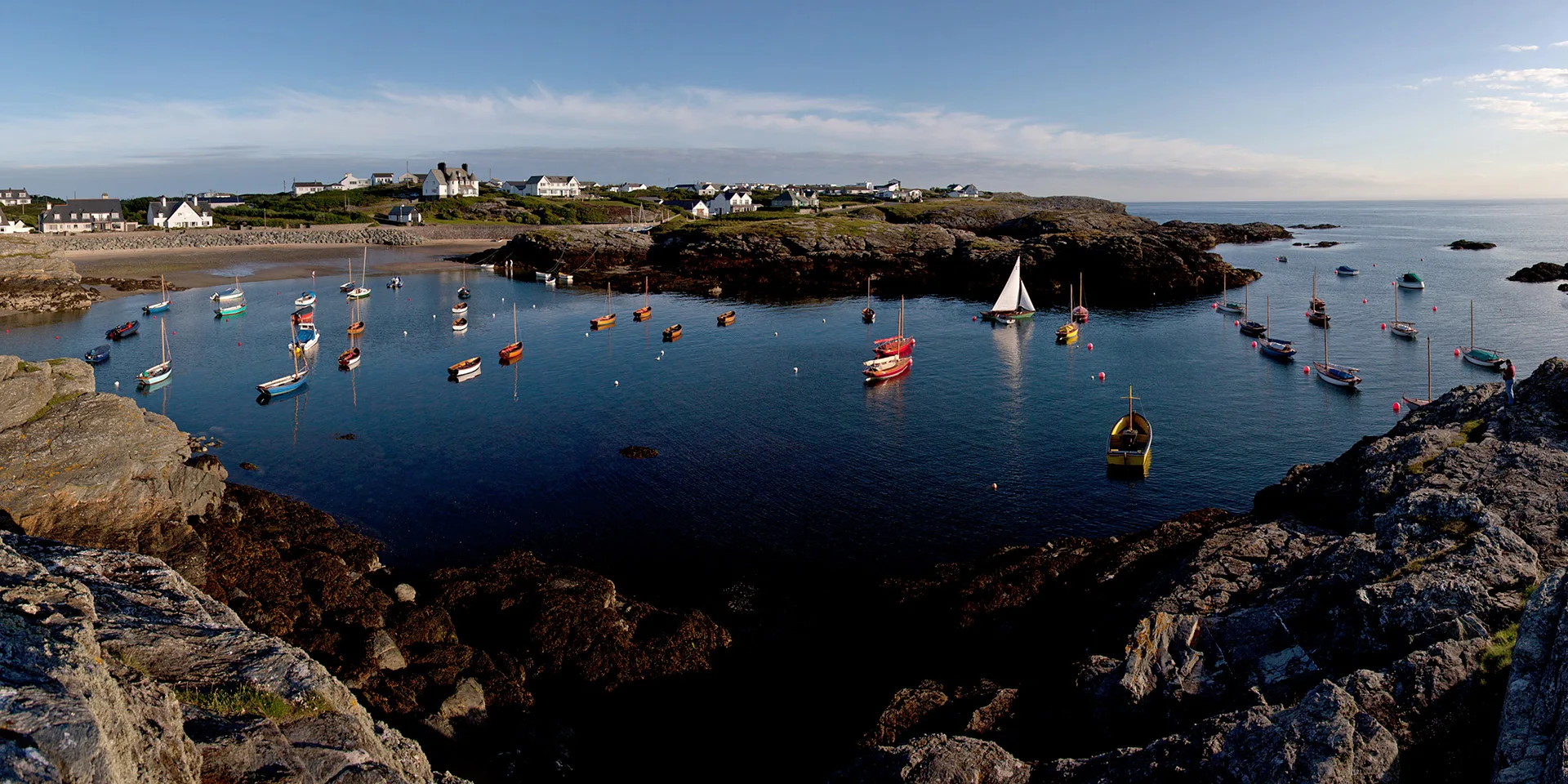 A picture of Treaddur Bay, Home to The Seacroft Restaurant and Hotel in Holyhead.