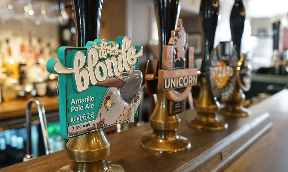 A picture of our award-winning cask ales at The Seacroft