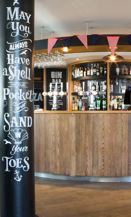 Internal shot of The Seacroft Pub and Restaurant in North Wales close to the Dublin ferry in Holyhead