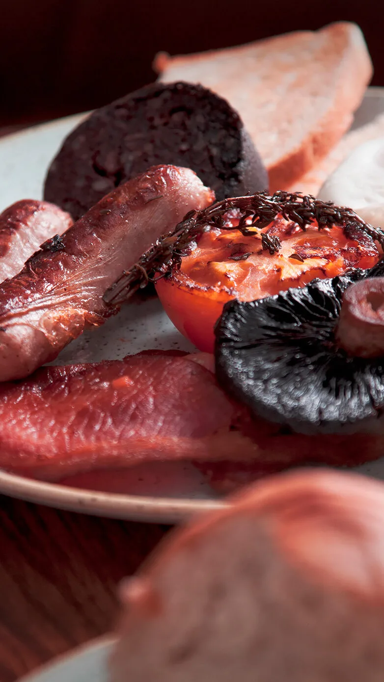 A picture of our full welsh breakfast served each morning near Holyhead in Trearddur Bay
