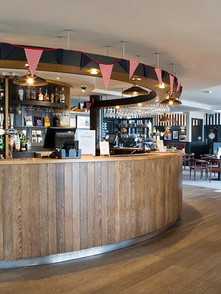 A picture of our bar at The Seacroft in Trearrdur Bay near to Holyhead on Anglesey