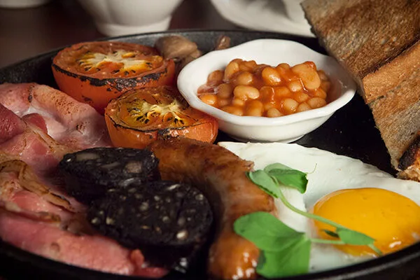 A Full Cooked breakfast at the [name]